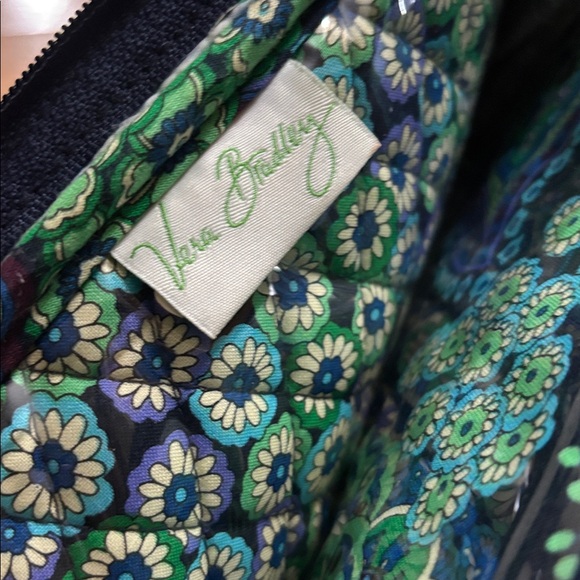 Vera Bradley Floral Blue and Green Travel Bag - Picture 2 of 16